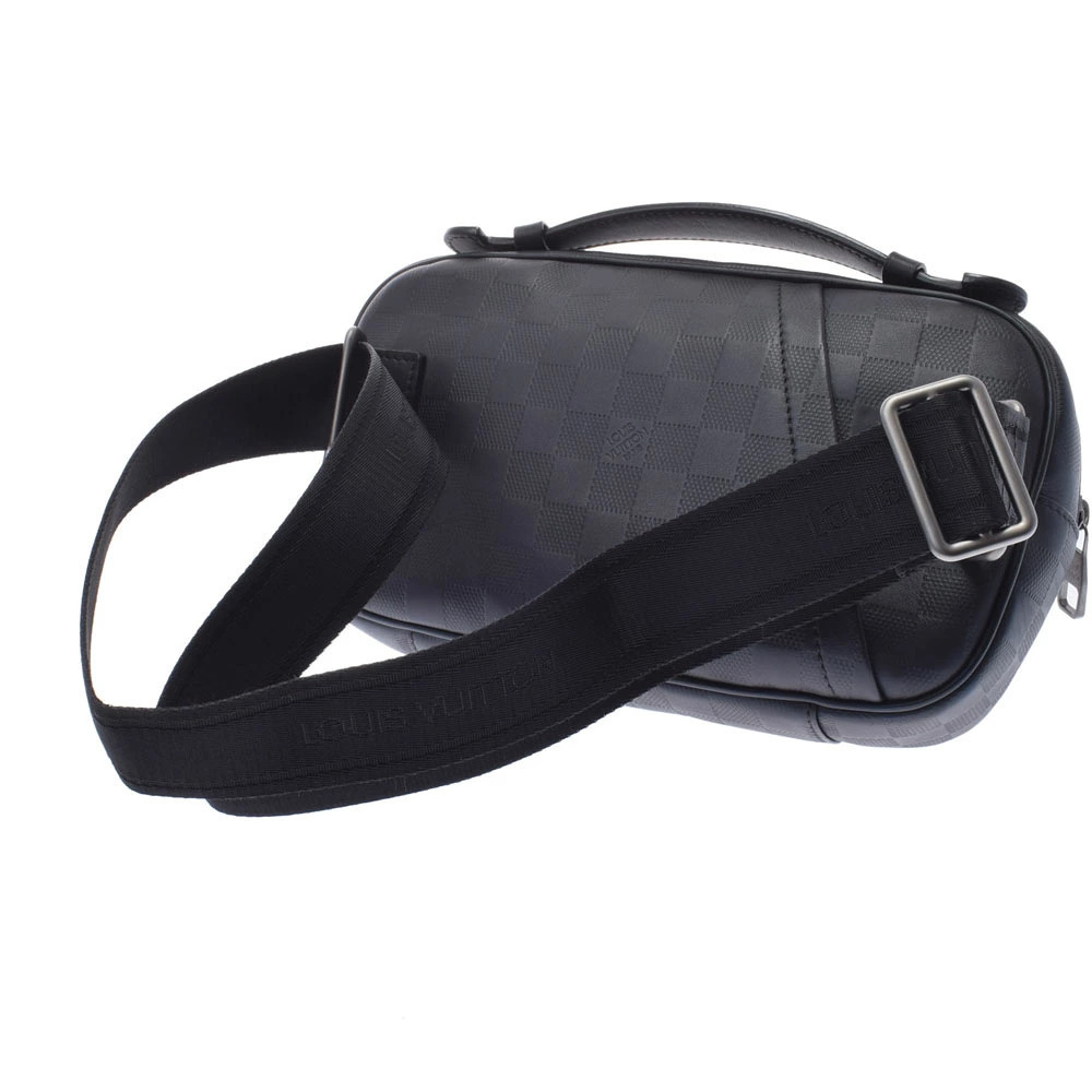 Louis Vuitton Infini Crossbody Black Damier Bag Body Bum Belt Ambler Black